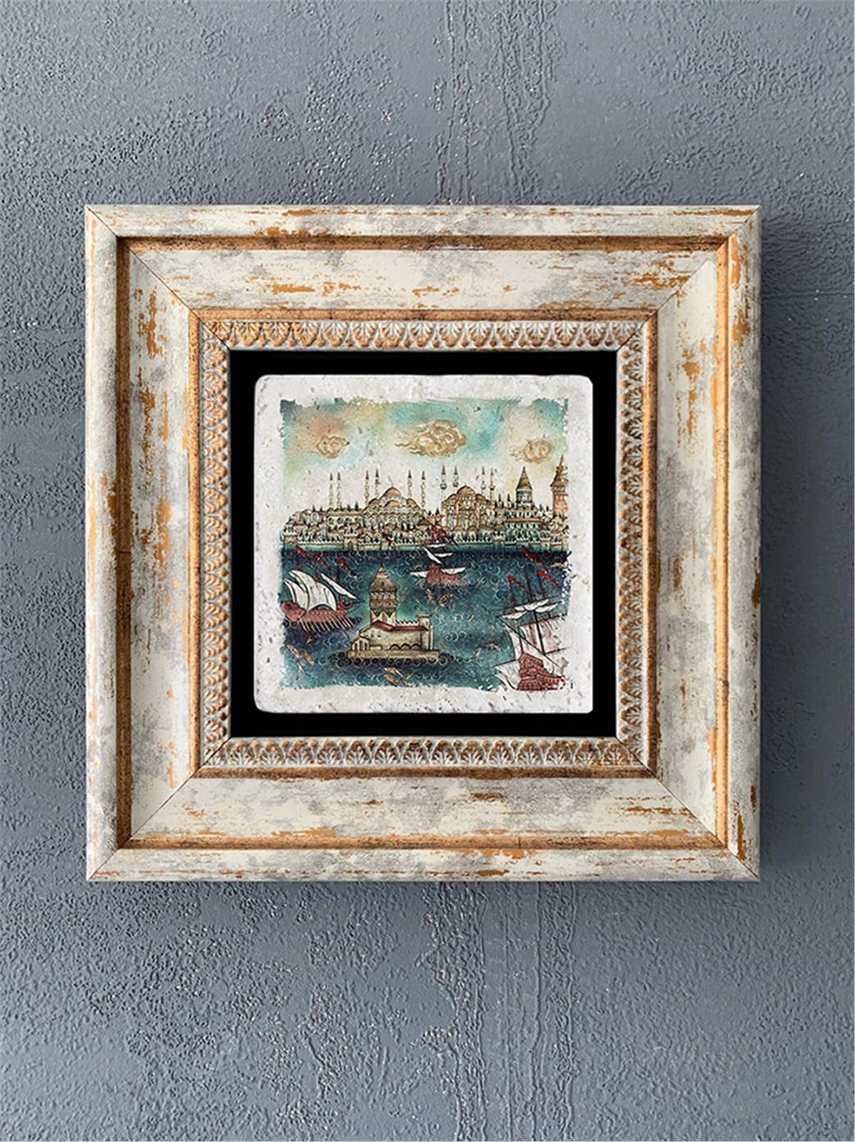 OSCAR STONE DECOR TEKLİ ÇERÇEVELİ DOĞALTAŞ DUVAR DEKORU / CDD1-40-021 (WALL DECOR)