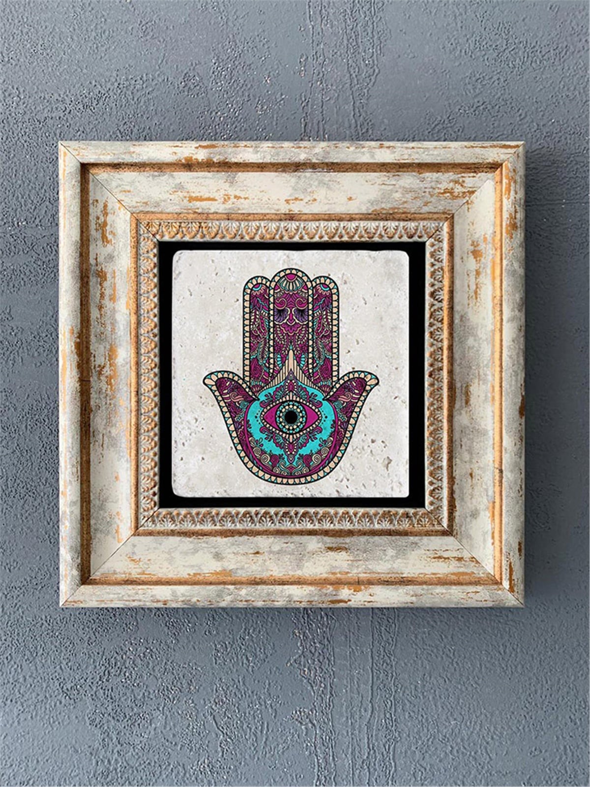 OSCAR STONE DECOR TEKLİ ÇERÇEVELİ DOĞALTAŞ DUVAR DEKORU / CDD1-40-537 (WALL DECOR)