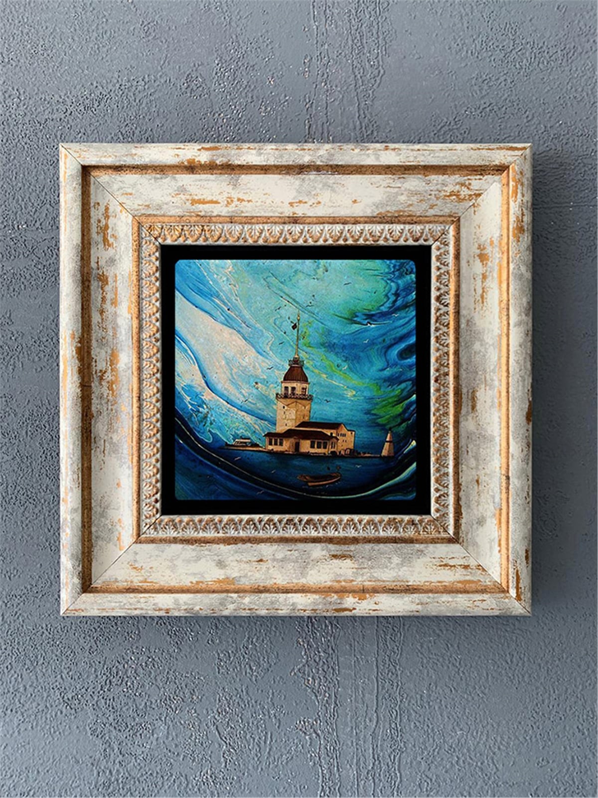 OSCAR STONE DECOR TEKLİ ÇERÇEVELİ DOĞALTAŞ DUVAR DEKORU / CDD1-40-020 (WALL DECOR)