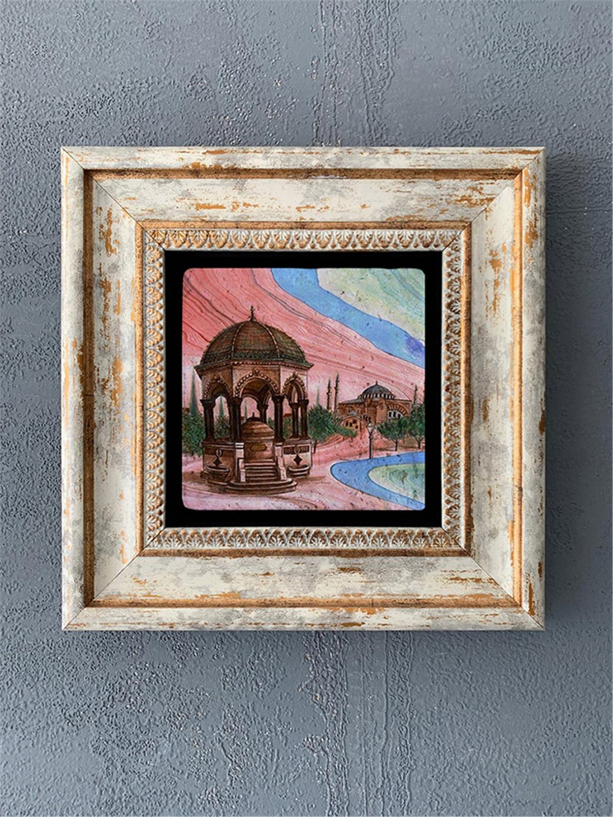 OSCAR STONE DECOR TEKLİ ÇERÇEVELİ DOĞALTAŞ DUVAR DEKORU / CDD1-40-519 (WALL DECOR)