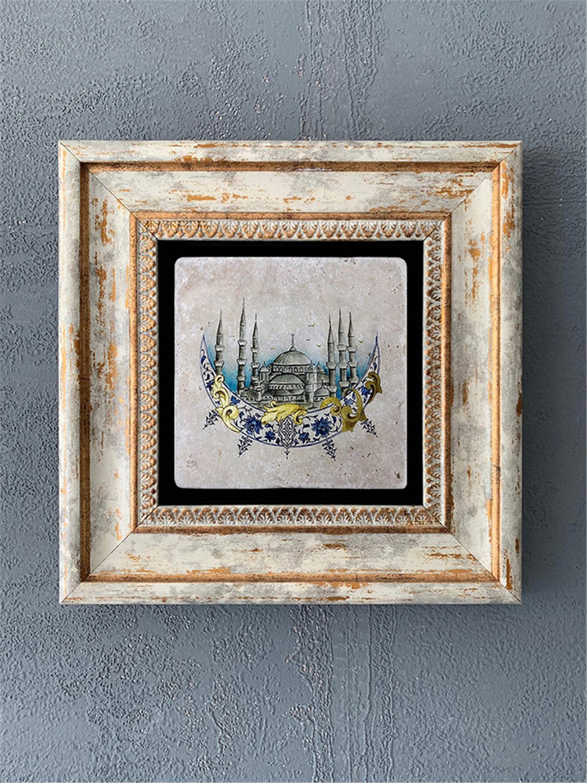 OSCAR STONE DECOR TEKLİ ÇERÇEVELİ DOĞALTAŞ DUVAR DEKORU / CDD1-40-011 (WALL DECOR)
