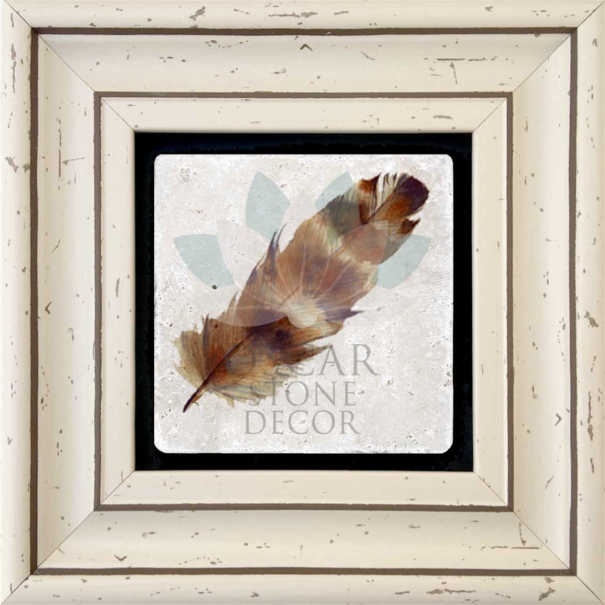 OSCAR STONE DECOR TEKLİ ÇERÇEVELİ DOĞALTAŞ DUVAR DEKORU / CDD-30-122 (WALL DECOR)