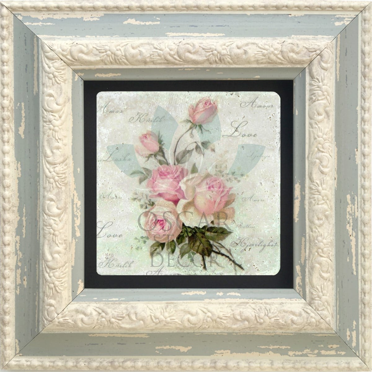 OSCAR STONE DECOR TEKLİ ÇERÇEVELİ DOĞALTAŞ DUVAR DEKORU / CDD-10-033 (WALL DECOR)