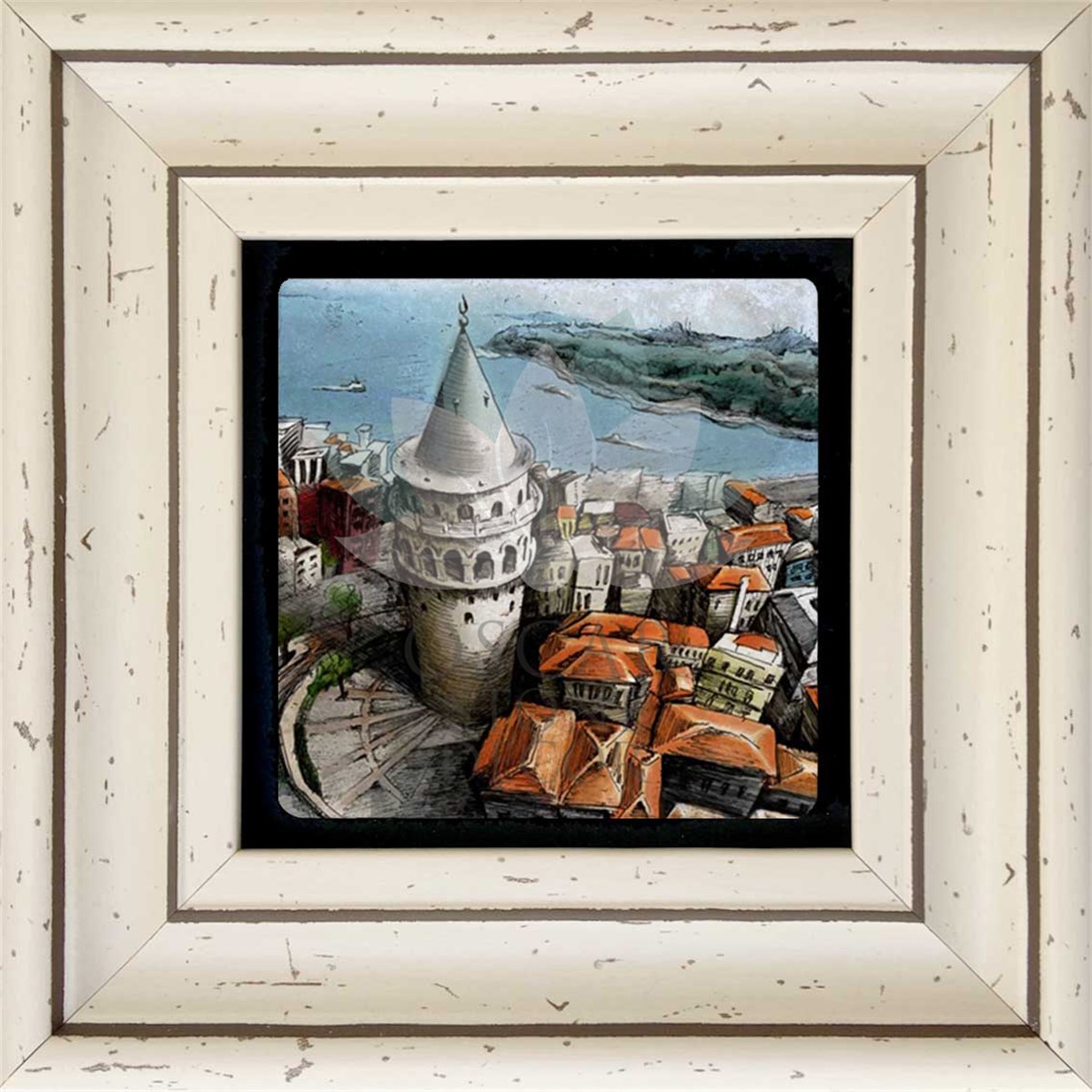 OSCAR STONE DECOR TEKLİ ÇERÇEVELİ DOĞALTAŞ DUVAR DEKORU / CDD-30-066 (WALL DECOR)