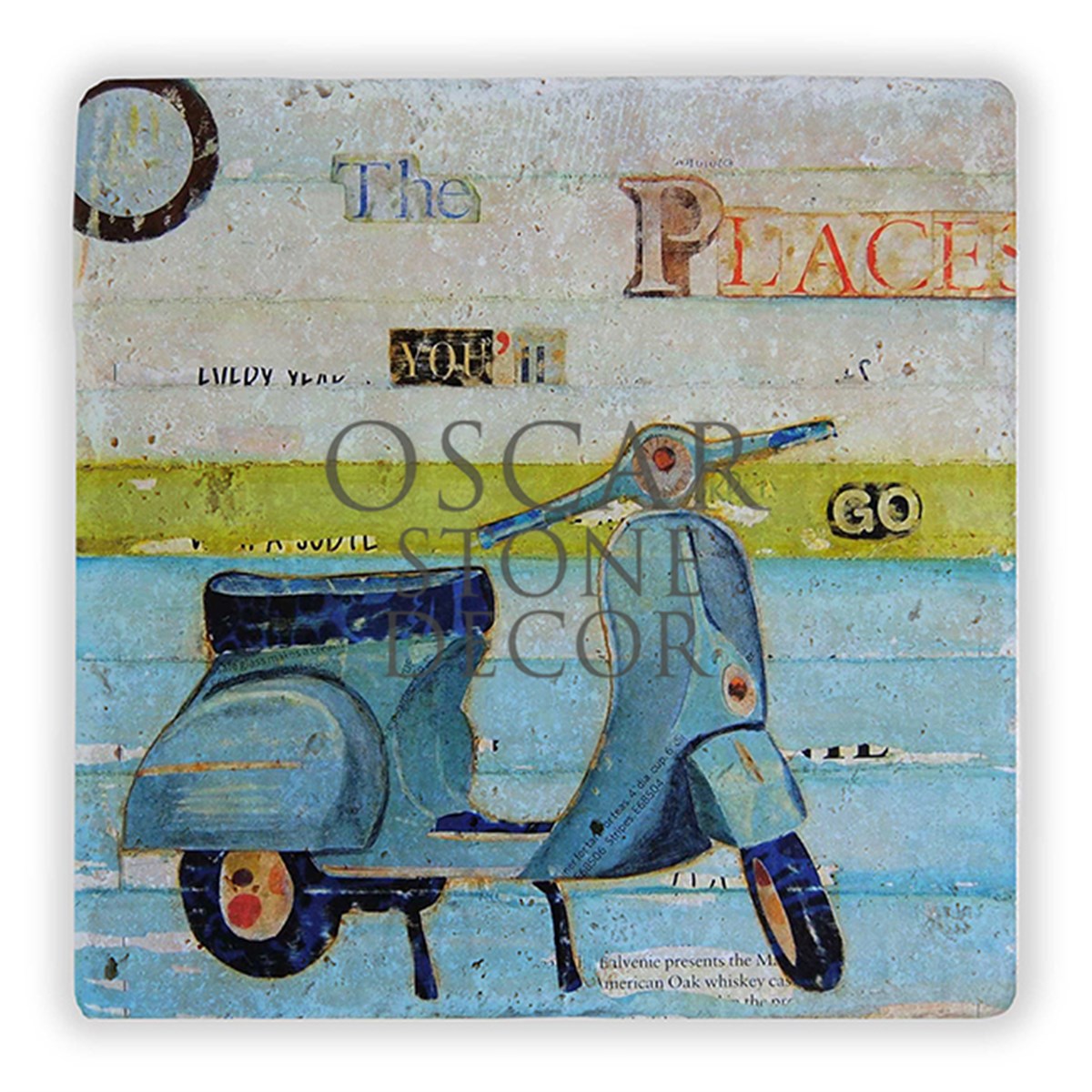 OSCAR STONE DECOR THE VESPA DOĞALTAŞ DUVAR DEKORU / DD199 (WALL DECOR)