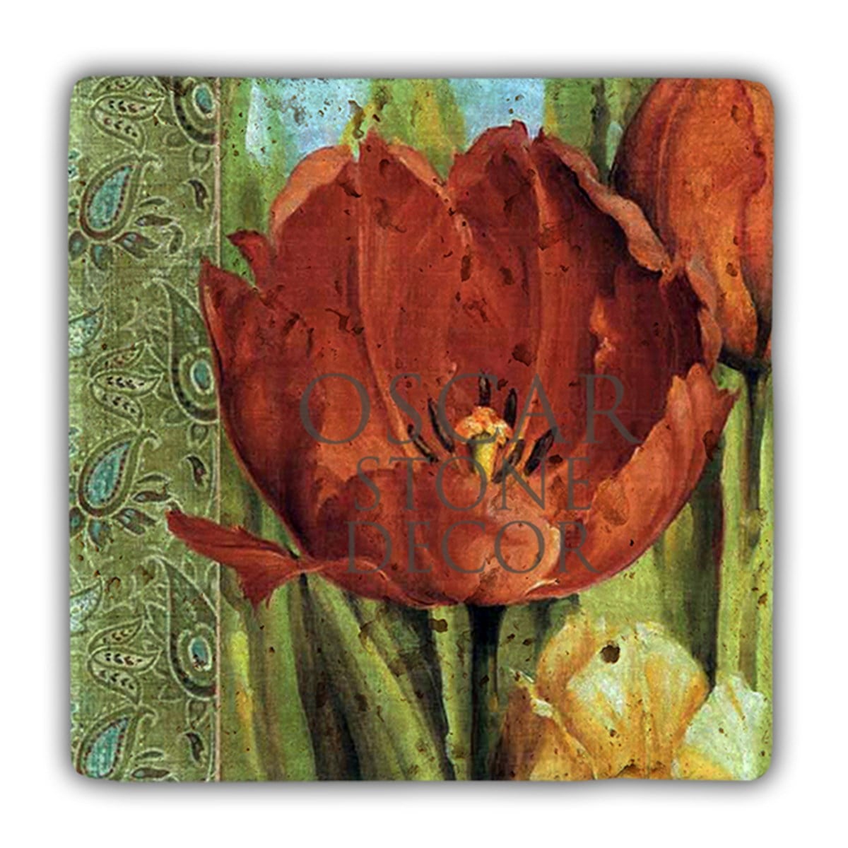 OSCAR STONE DECOR TULIP GARDEN DOĞALTAŞ DUVAR DEKORU / DD359 (WALL DECOR)