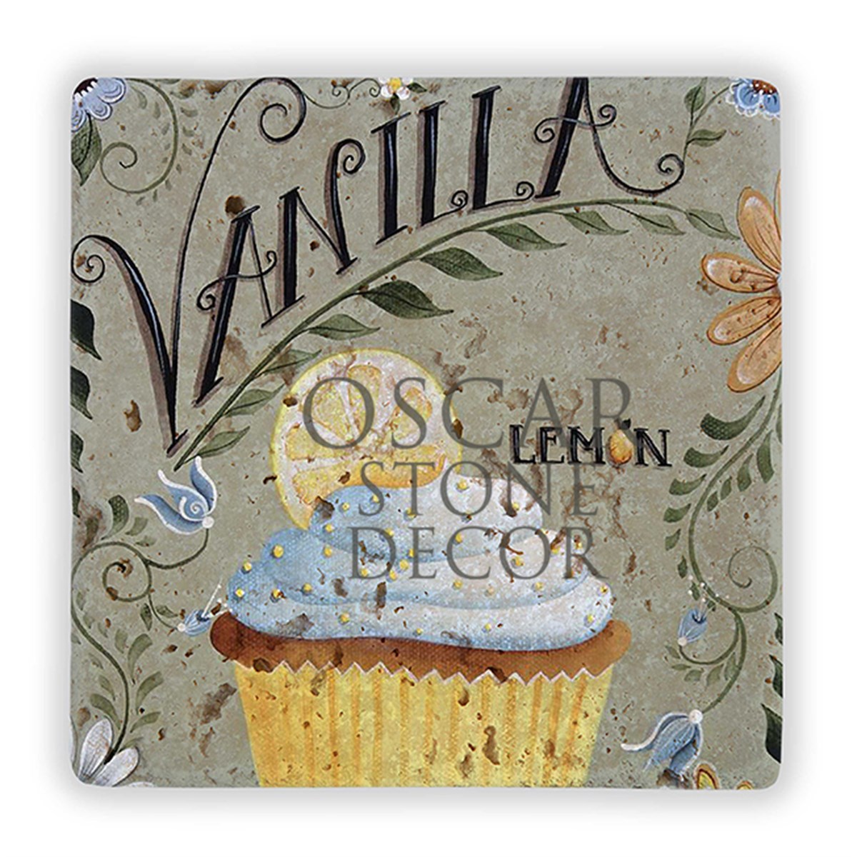 OSCAR STONE DECOR VANILLA CUPCAKES DOĞALTAŞ DUVAR DEKORU / DD259 (WALL DECOR)