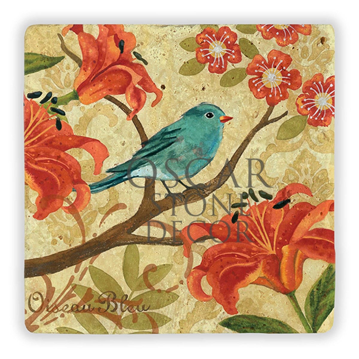 OSCAR STONE DECOR VINTAGE BIRD II DOĞALTAŞ DUVAR DEKORU / DD150 (WALL DECOR)