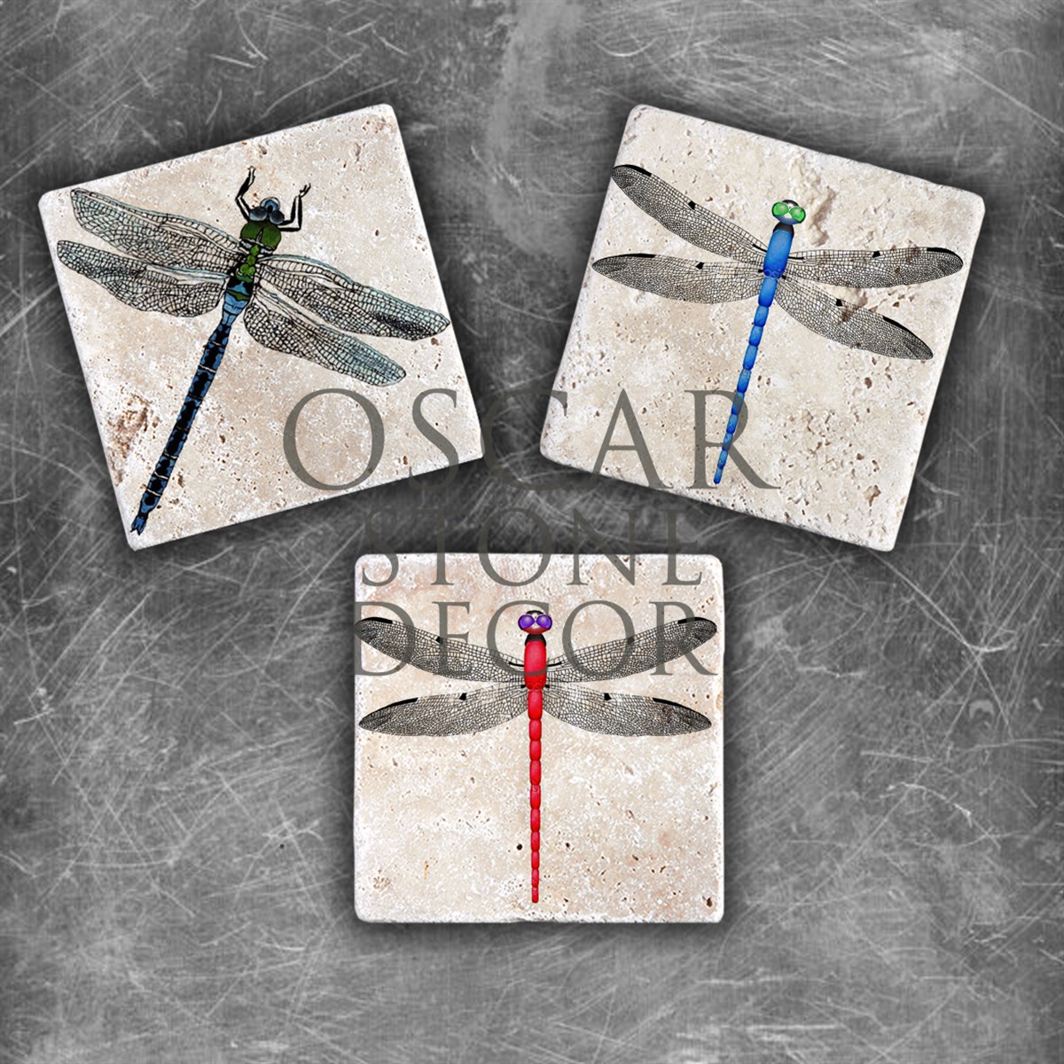 OSCAR STONE DECOR YUSUFCUK DOĞALTAŞ MAGNET SETİ / MG-143
