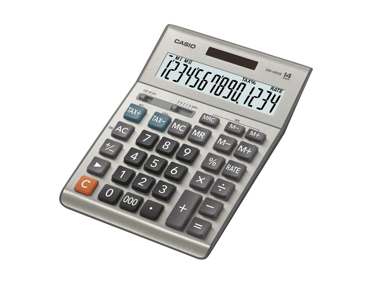 CASIO DM-1400B 14 HANE MASAÜSTÜ HESAP MAKİNESİ