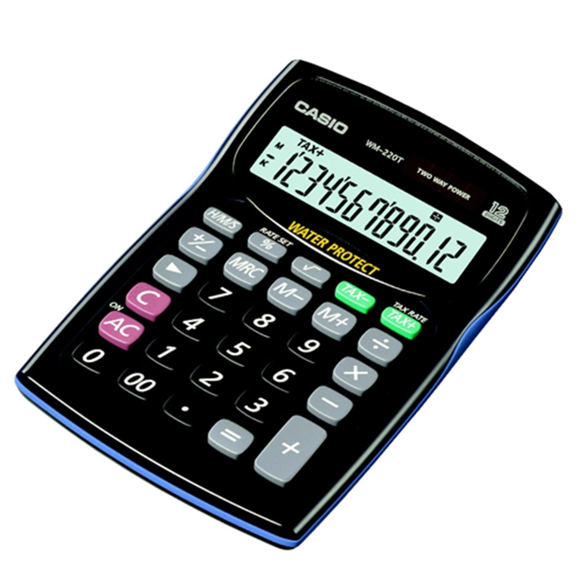 CASIO WM-320MT 12 HANE SU VE TOZA DAYANIKLI MASAÜSTÜ HESAP MAKİNESİ