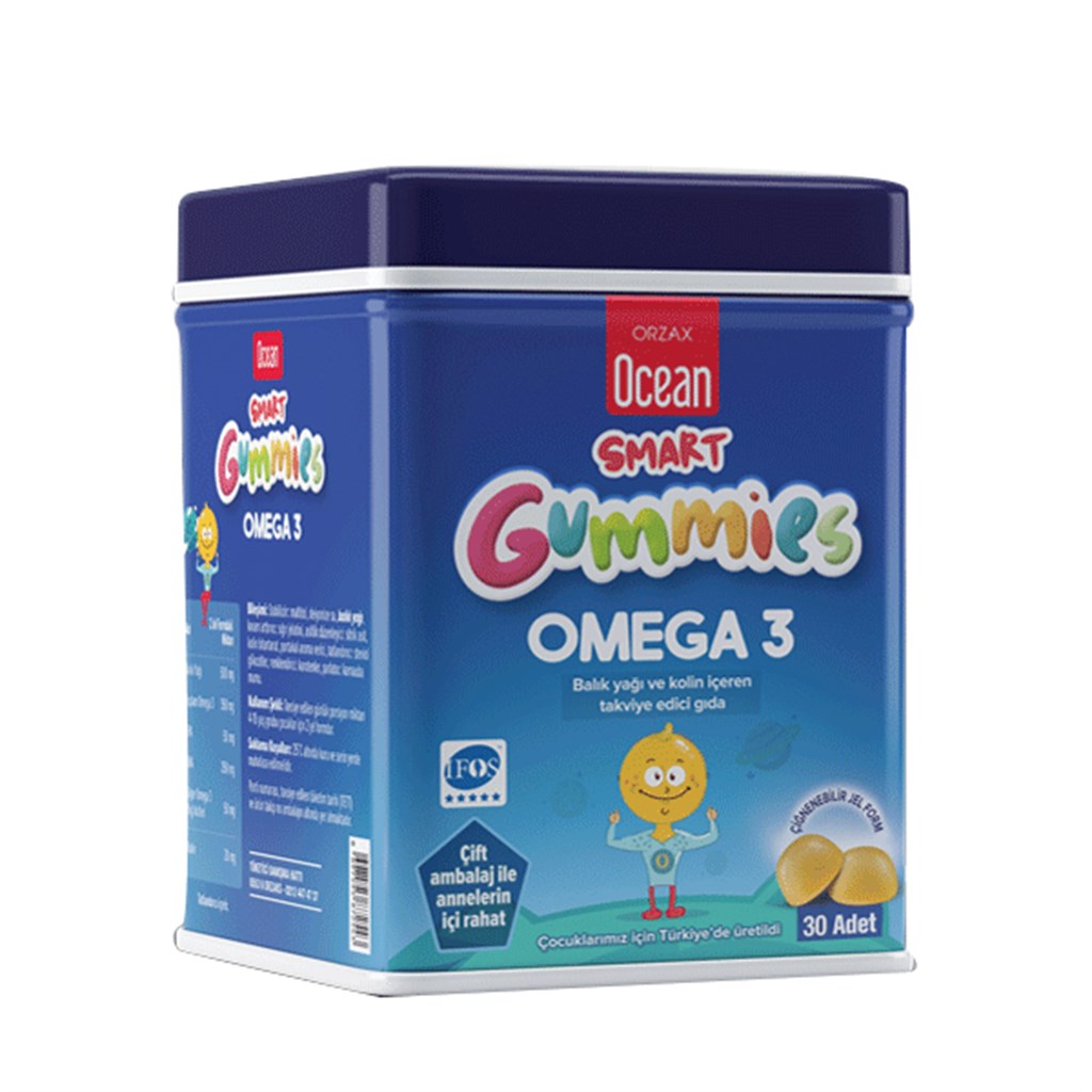  Ocean Smart Gummies Omega 3 Çiğnenebilir Jel Form 30 Adet