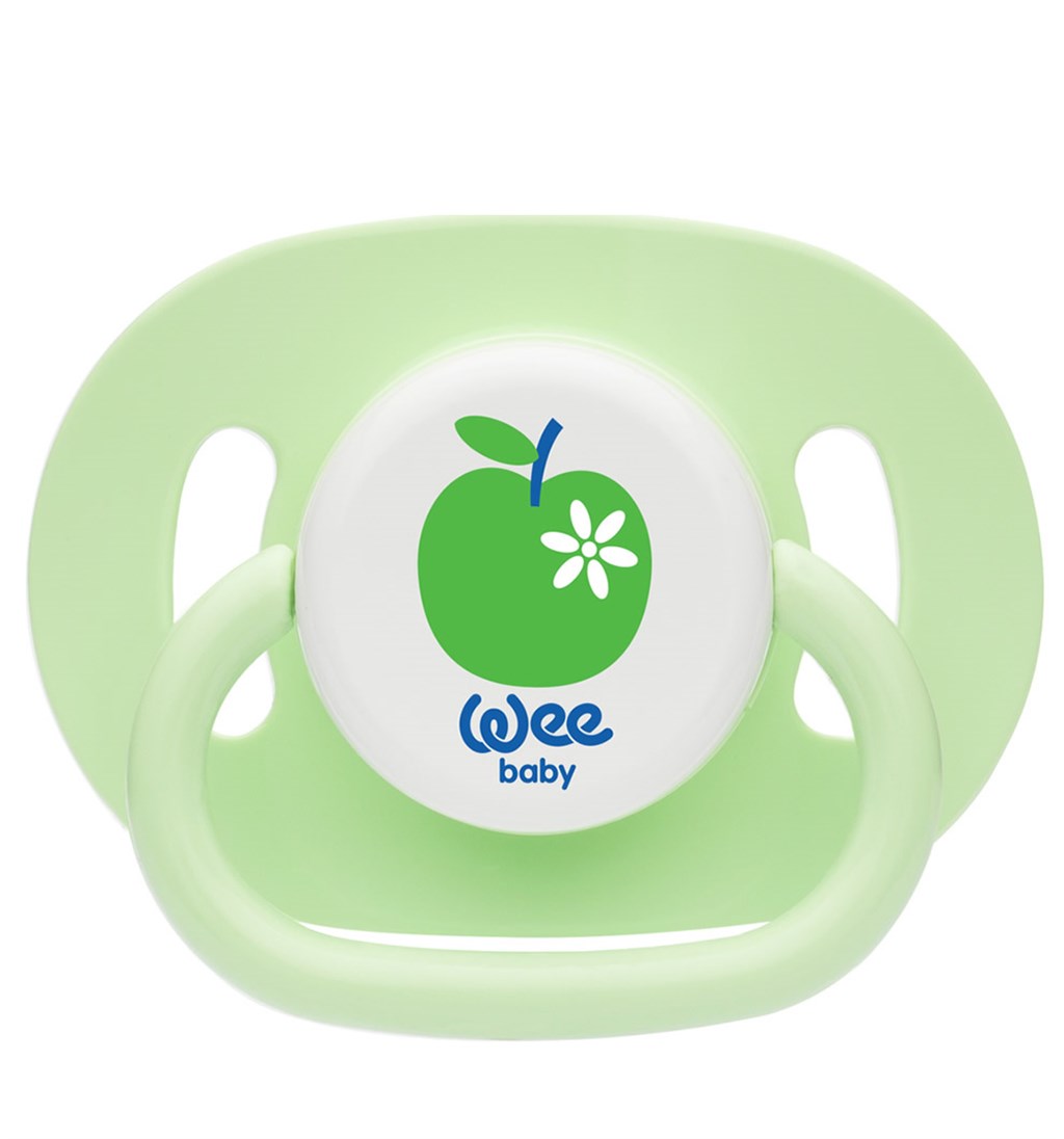 WEE BABY OVAL GÖVDELİ YUVARLAK UÇLU EMZİK 18AY+ NO.3 - YEŞİL