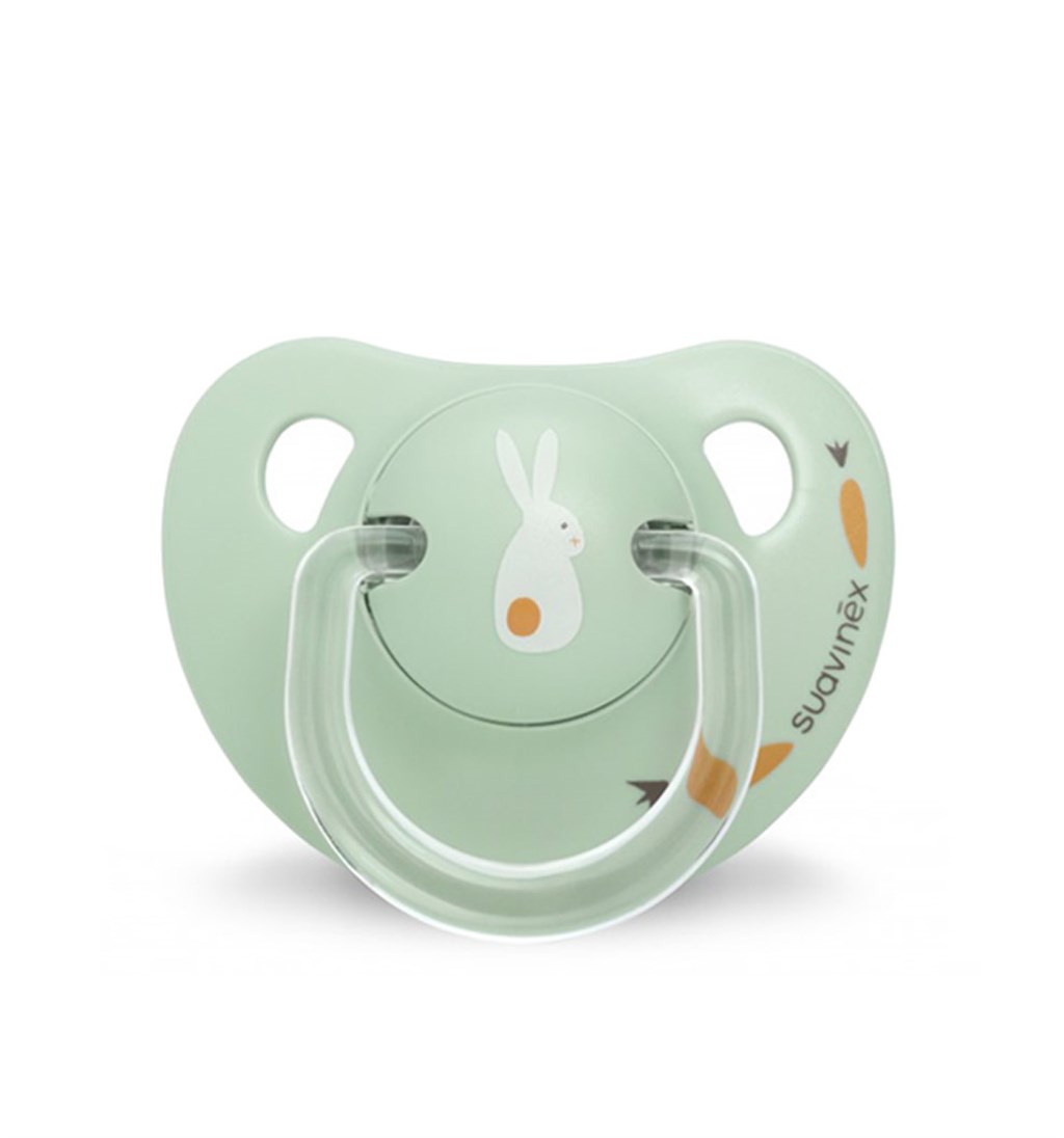 SUAVİNEX ORTODONTİK SİLİKON EMZİK 0-6AY - BUNNY - YEŞİL
