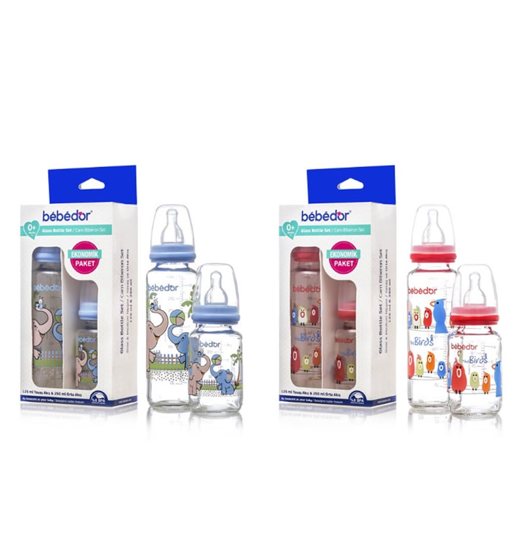 BEBEDOR CAM BİBERON SETİ