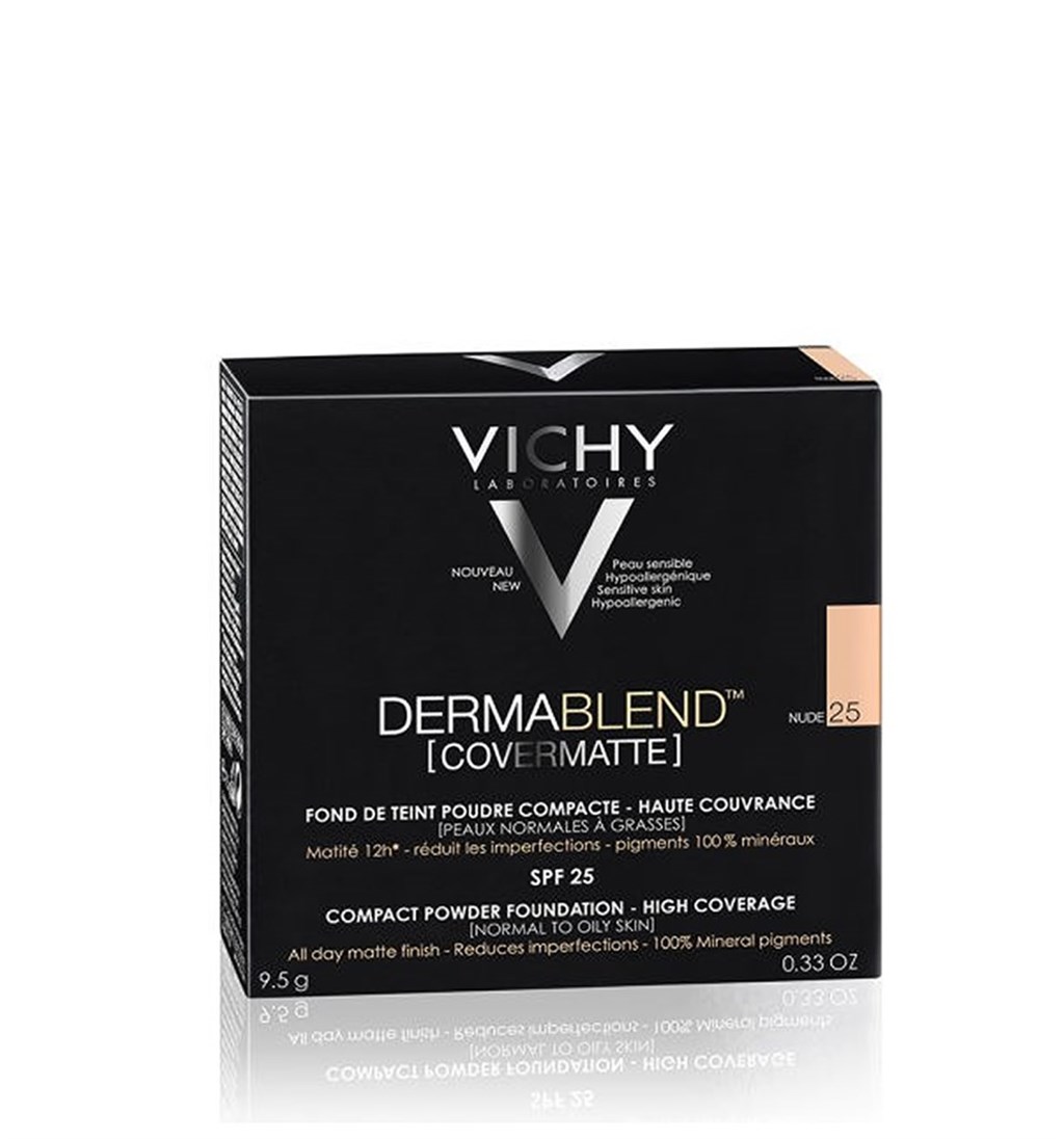 VİCHY DERMABLEND MİNERAL KOMPAKT TOZ FONDÖTEN SPF25 NUDE 25