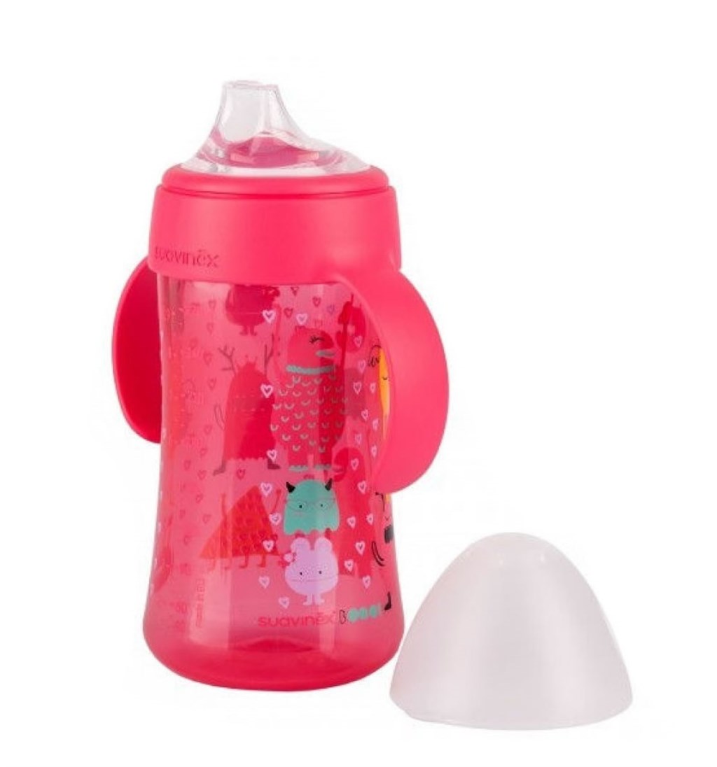 SUAVİNEX KULPLU BARDAK 270ML 4+AY - PEMBE