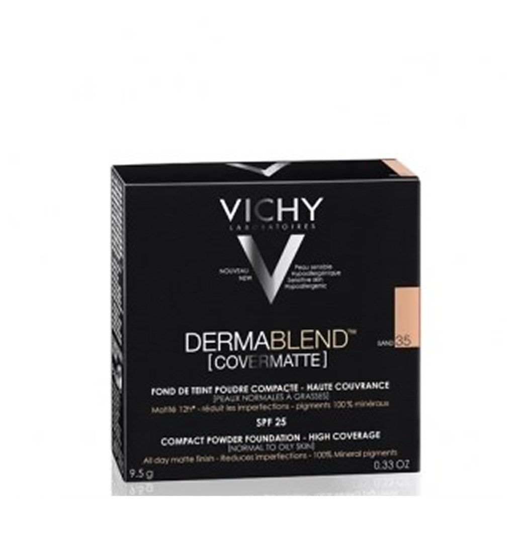 VİCHY DERMABLEND MİNERAL KOMPAKT TOZ FONDÖTEN SPF25 SAND 35