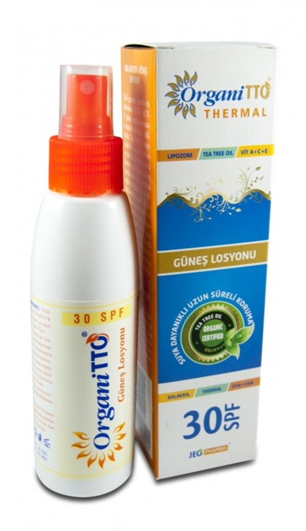 ORGANİTTO GÜNEŞ LOSYONU 30 SPF 100 ML