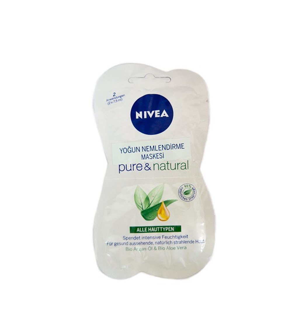 NİVEA YOĞUN NEMLENDİRME MASKESİ - PURE&NATURAL