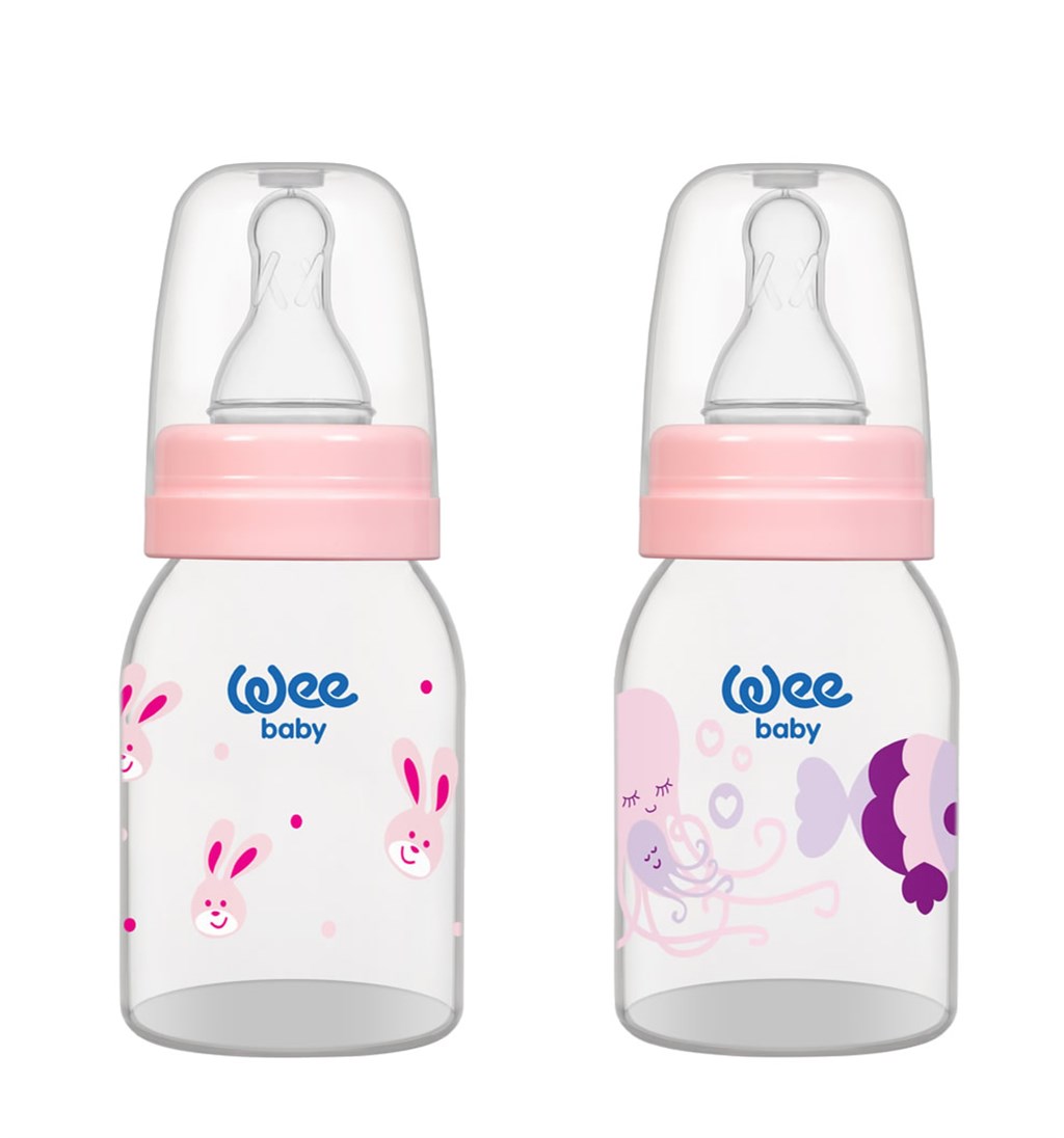 WEE BABY KLASİK PP BİBERON 0-6AY 125ML - PEMBE