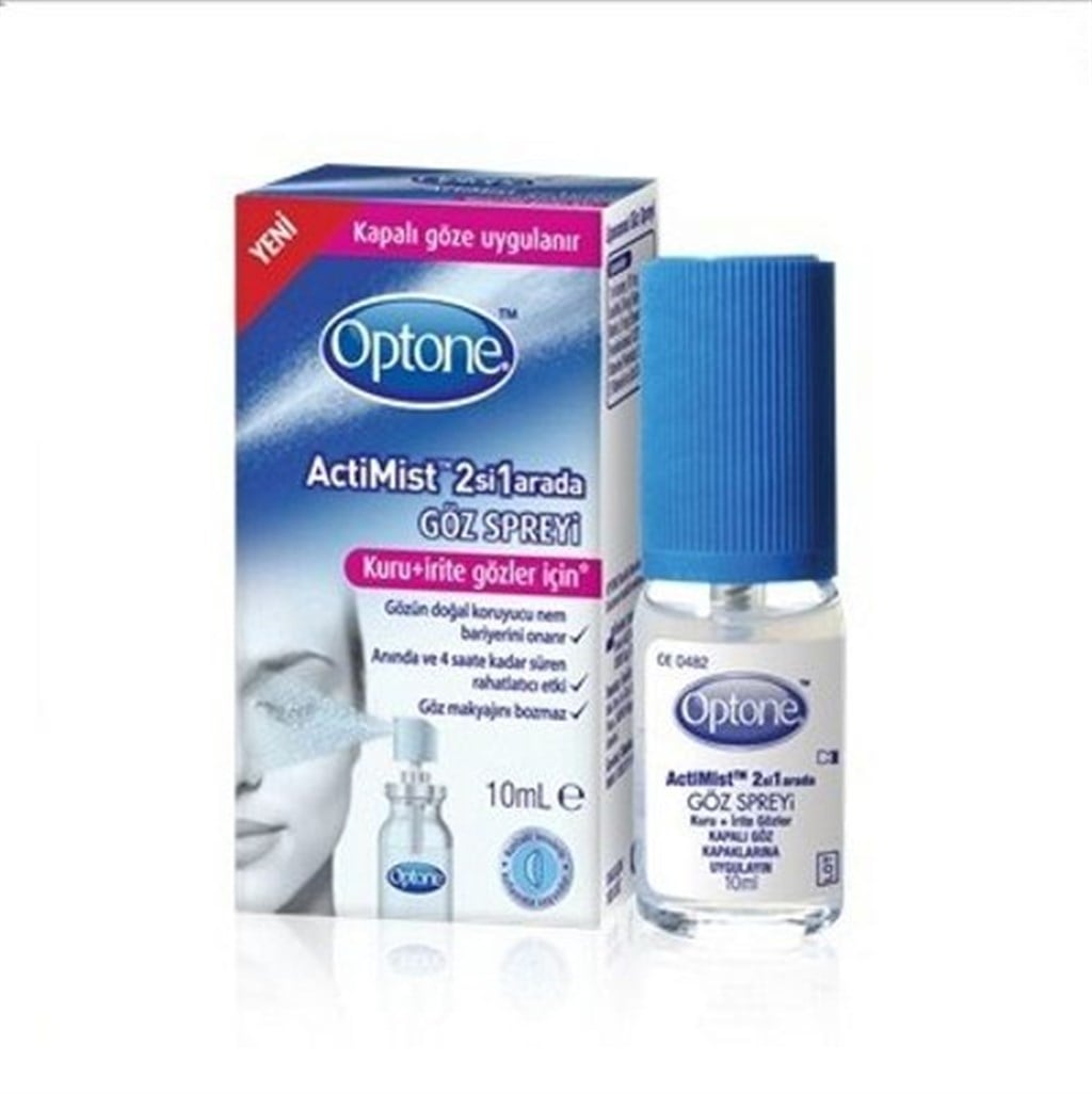 Optone ActiMist™ 2si1 Arada Kuru ve İrite Gözler için Sprey 10 Ml