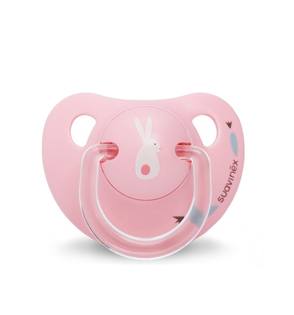 SUAVİNEX ORTODONTİK SİLİKON EMZİK 0-6AY - BUNNY - PEMBE