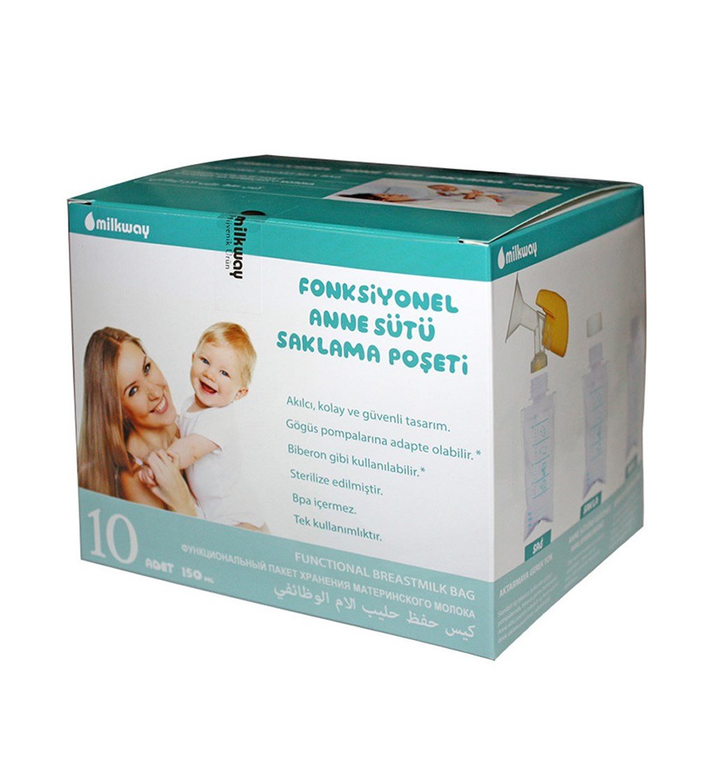 MİLKWAY FONKSİYONEL ANNE SÜTÜ SAKLAMA POŞETİ 10 ADET