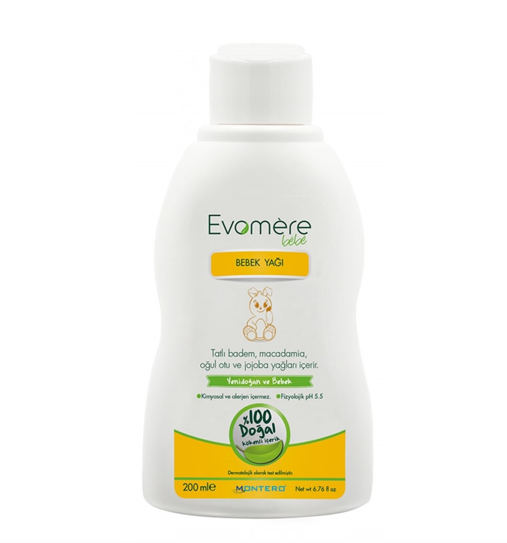 EVOMERE BEBE BEBEK YAĞI 200 ML