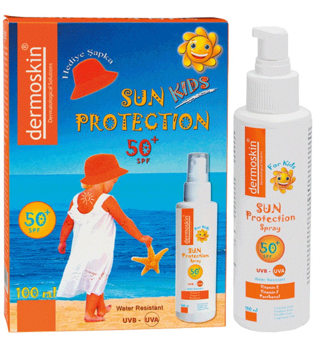 DERMOSKİN KIDS SPF 50 100ML ŞAPKA HEDİYELİ PAKET