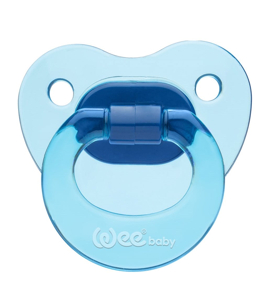 WEE BABY AKİDE GÖVDELİ DAMAKLI EMZİK 18AY+ NO.3 - MAVİ