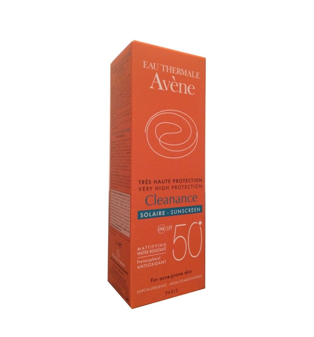 AVENE CLEANANCE SOLAİRE SPF50 50ML - YAĞLI VE AKNELİ CİLTLER İÇİN GÜNEŞ KORUYUCU SPF50 50ML