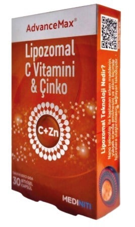 Advancemax Lipozomal C Vitamini & Çinko 30 Kapsül