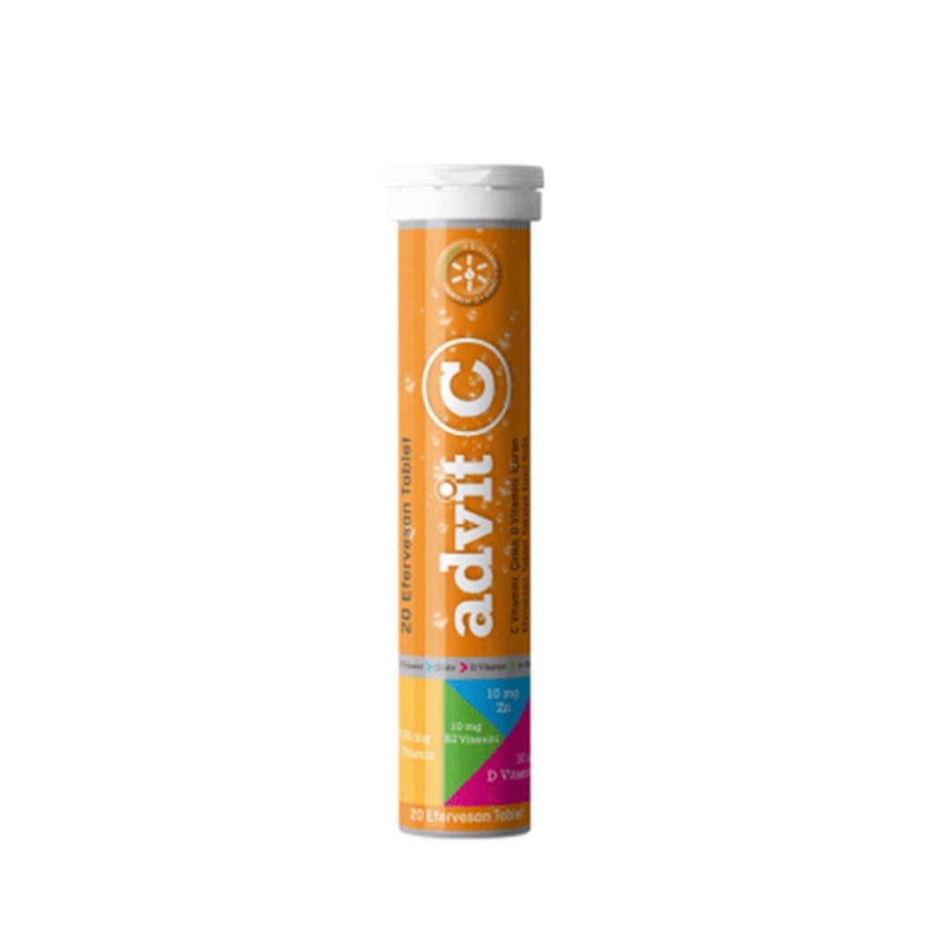 Advit C Vitamini, Çinko, D Vitamini 20 Efervesan Tablet