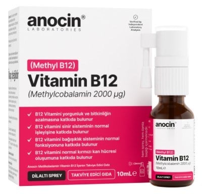 Anocin Vitamin B12 Sprey 10 ml