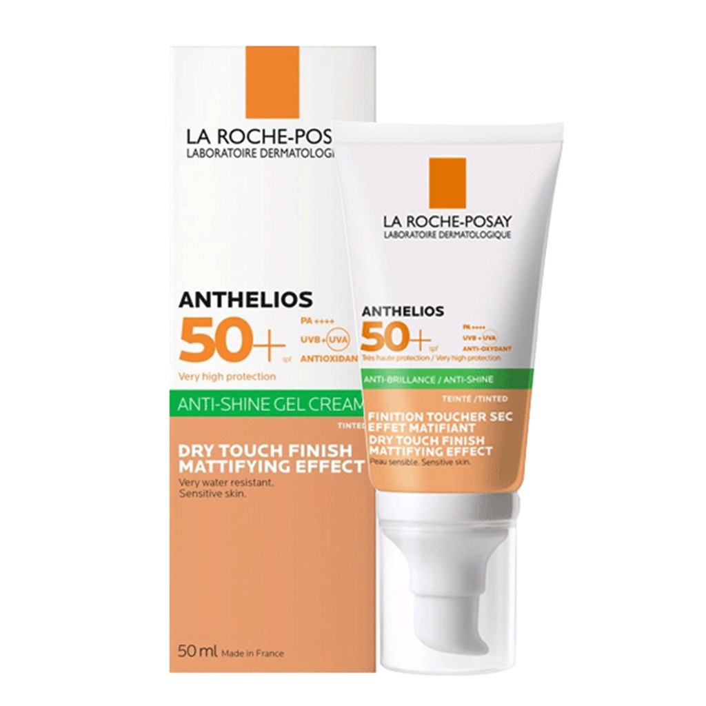 Anthelios Dry Touch Renkli SPF 50+, Yağlı Ciltler 50 ml Güneş Koruyucu Yüz Kremi