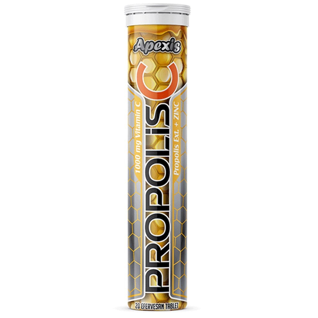 Apexis Propolis Vit C 1000mg + Zinc 20 Efervesan Tablet