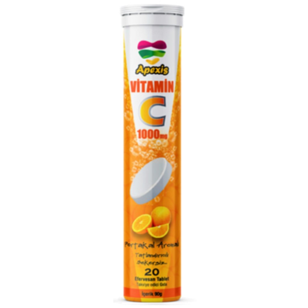 Apexis Vitamin C 1000 Mg 20 Efervesan Tablet