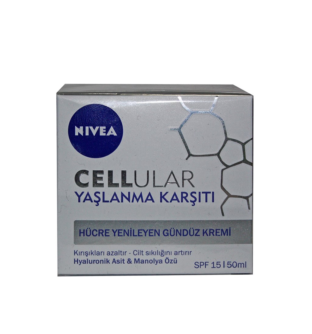 NİVEA CELLULAR HÜCRE YENİLEYEN GÜNDÜZ KREMİ 50ML - YAŞLANMA KARŞITI