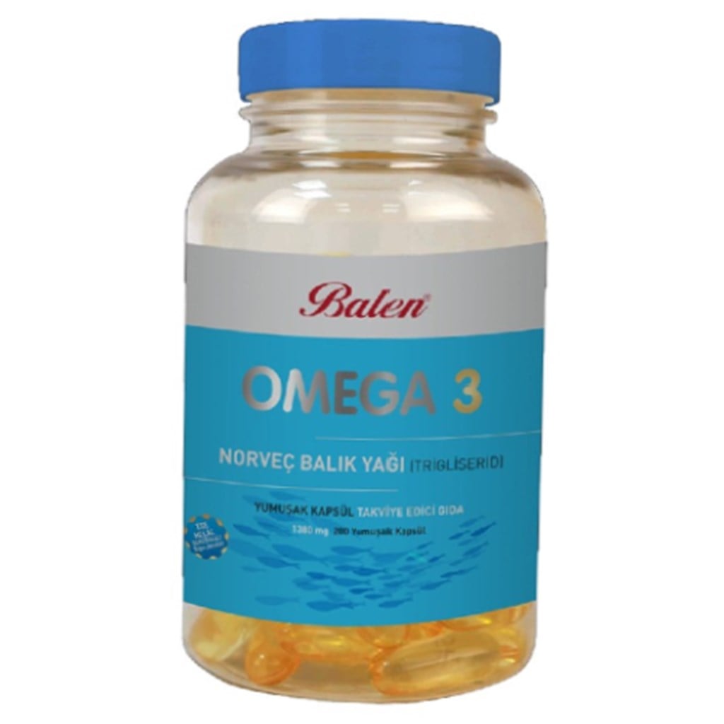 Balen Omega 3 Norveç Balık Yağı Trigliserid 1380 mg 200 Kapsül