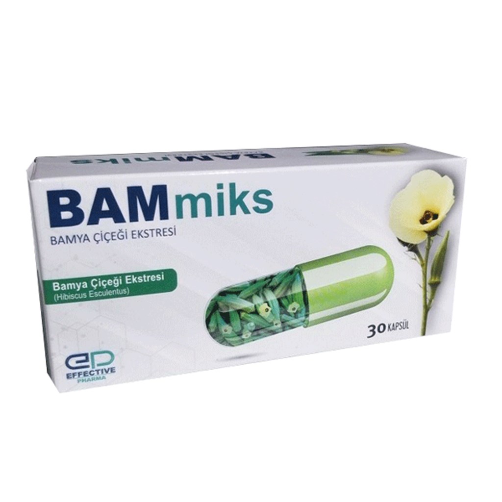BAMmiks Bamya Çiçeği Ekstresi içerikli 30 Kapsül
