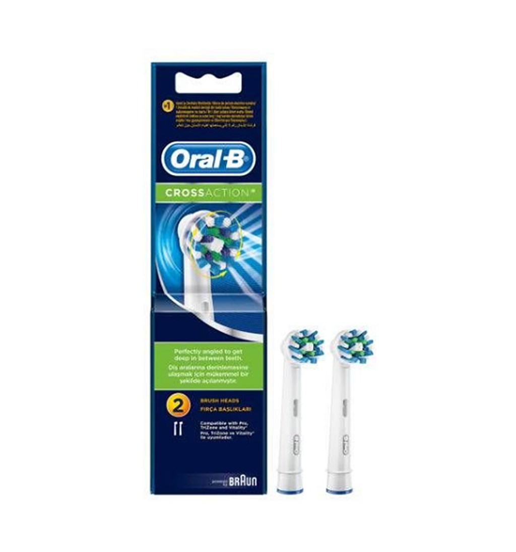 ORAL-B CROSSACTİON 2'Lİ DİŞ FIRÇASI YEDEK BAŞLIĞI