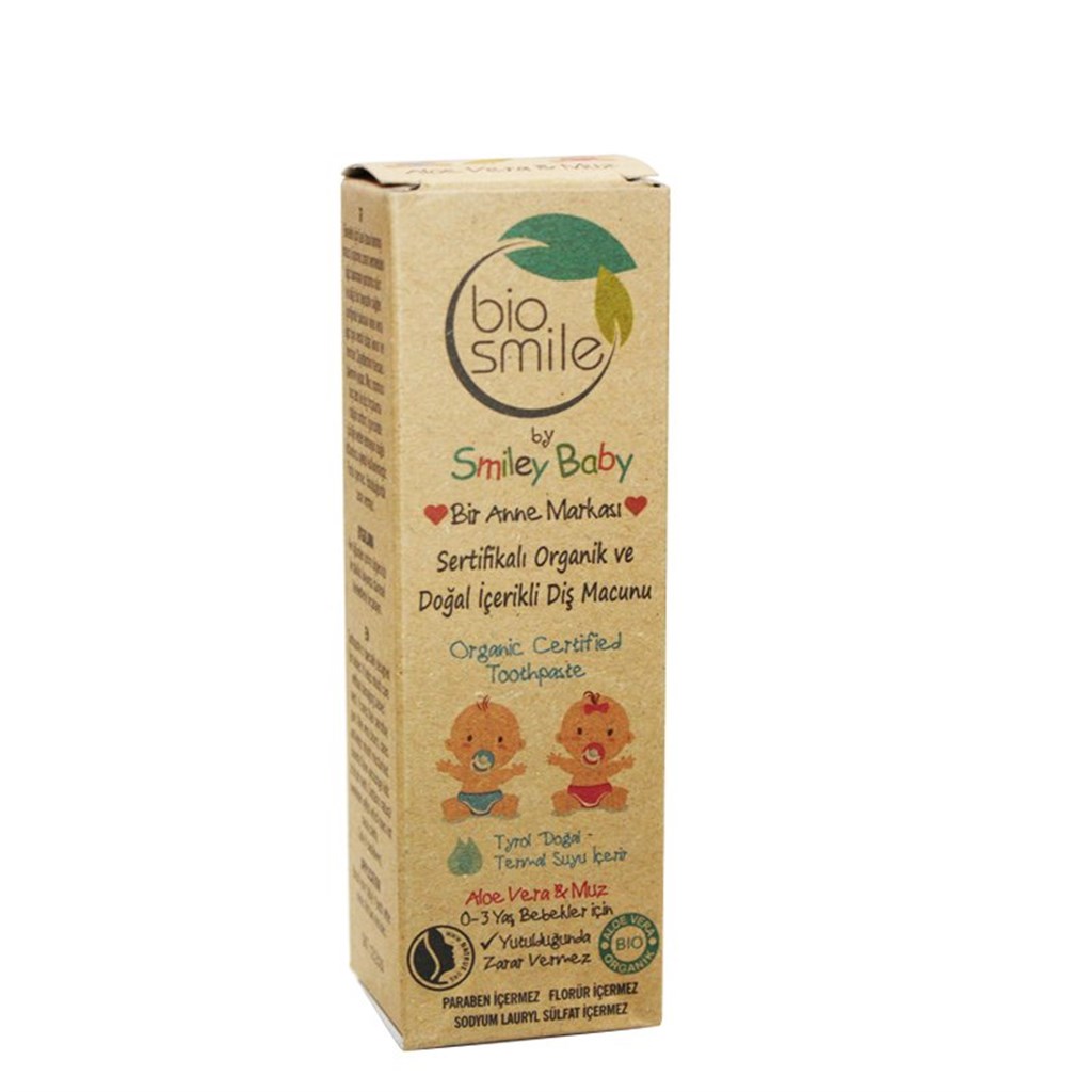 Bio Smile Diş Macunu 0-3 Yaş Aloe Vera&Muz 50ml