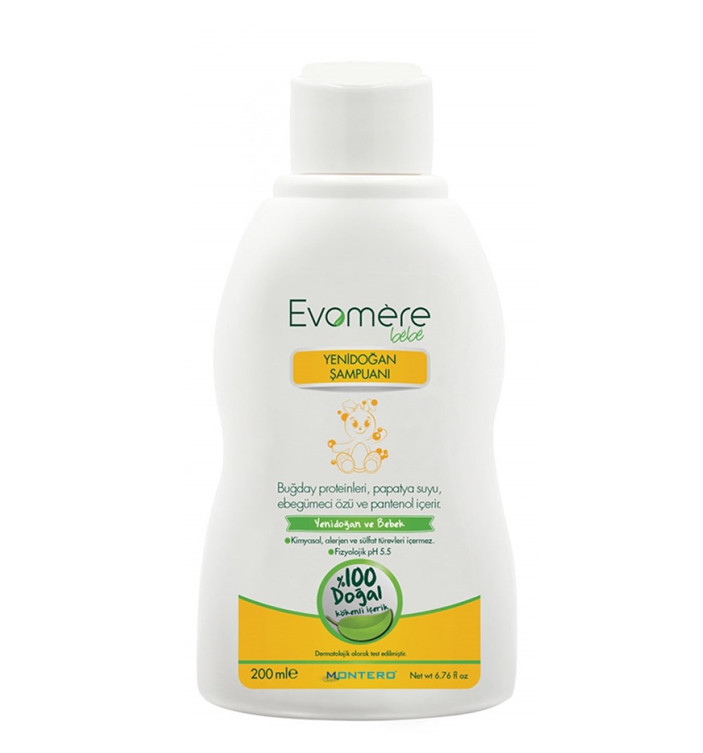 EVOMERE BEBE YENİDOĞAN ŞAMPUANI 200 ML