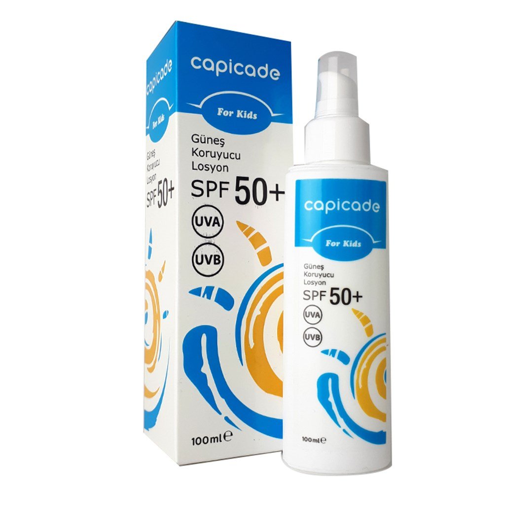 Capicade Güneş Koruyucu Losyon Spf50+ Çocuklar İçin 100 ml