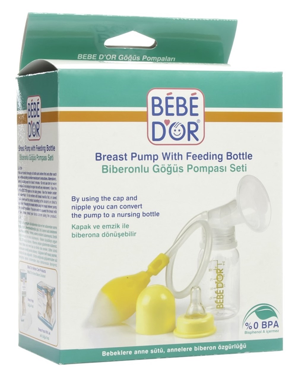 BEBEDOR BİBERONLU GOĞÜS POMPASI SETİ