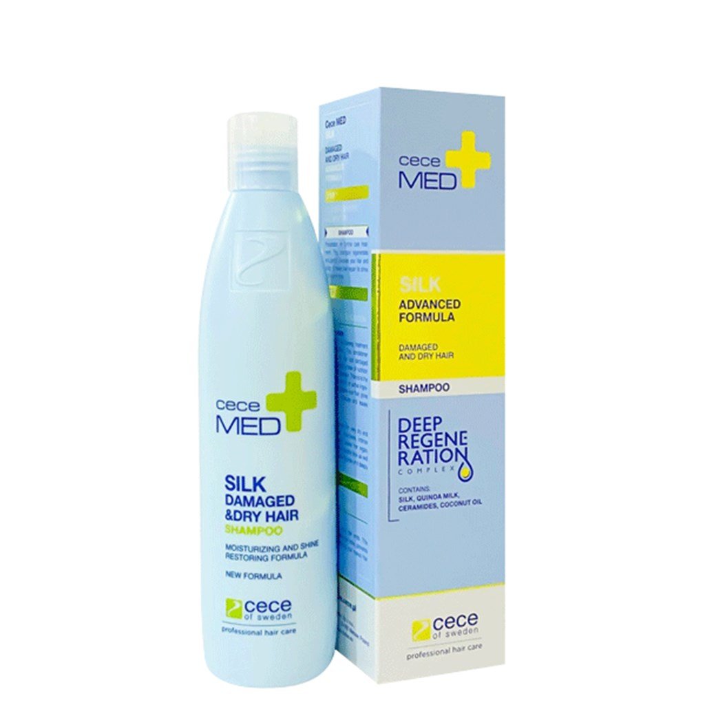 CeceMed Silk Advanced Formula Damaged And Dry Hair Shampoo Kuru-Yıpranmış ve Atopik Saçlar İçin Şampuan 300 ml 