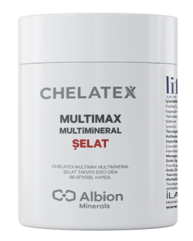 Chelatex Multimax Multimineral Şelat Takviye Edici Gıda 60 Bitkisel Kapsül