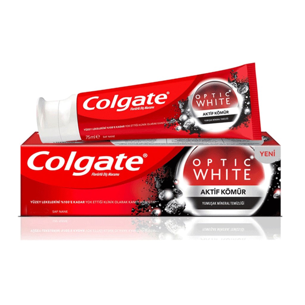 Colgate Optic White Aktif Kömür Diş Macunu 50 ml