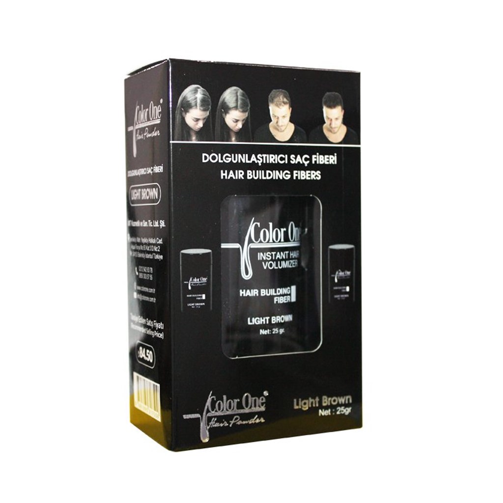 Color One Dolgunlaştırıcı Saç Fiberi Açık Kahve 25gr